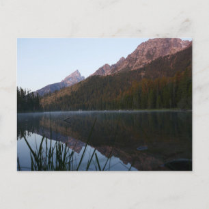 Zonsopgang reflectie bij String Lake I Briefkaart