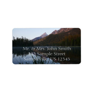 Zonsopgang reflectie bij String Lake I Etiket