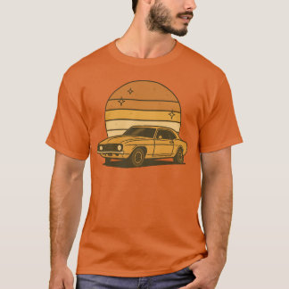 Zonsopgang rit met oldtimer cadeau vriend t-shirt