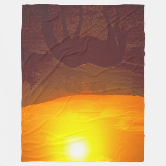 ZONSOPGANG SCHOONHEID FLEECE DEKEN (Voorkant)