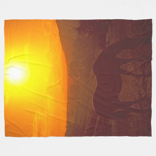 ZONSOPGANG SCHOONHEID FLEECE DEKEN (Voorkant (Horizontaal))