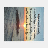 ZONSOPGANG SERENITEIT GEBED FLEECE DEKEN (Voorkant (Horizontaal))