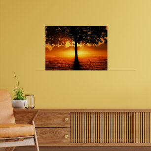 Zonsopgang Silhouet Poster