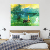 Zonsopgang (Solei Levant) Canvas Afdruk (Insitu (Slaapkamer))