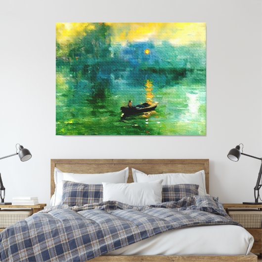 Zonsopgang (Solei Levant) Canvas Afdruk (Insitu (Slaapkamer))