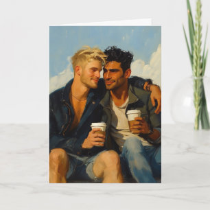 Zonsopgang Stoeprand Koffie Omhelzing Kaart