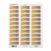Zonsopgang Strand Script Retouradreslabels Etiket (Full Sheet)