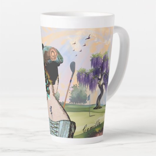 Zonsopgang Tee Tijd Latte Mok (Rechterhoek)