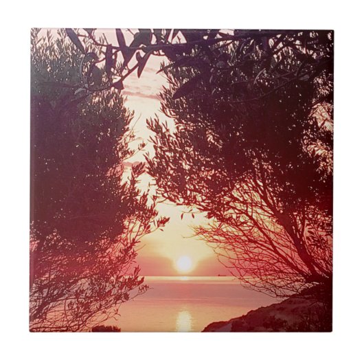 zonsopgang tegeltje (Voorkant)