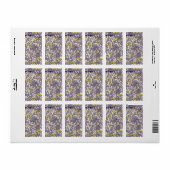 Zonsopgang tussen de bloemen etiket (Full Sheet)