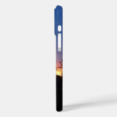 Zonsopgang tussen silhouet van wilde bloemstengels Case-Mate iPhone case (Achterkant / Links)
