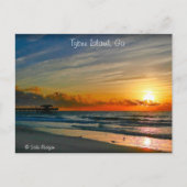 Zonsopgang - Tybee Island Briefkaart (Voorkant)