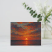 Zonsopgang Uitnodiging Briefkaart (Staand voorkant)