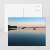 zonsopgang van het meer in de baai van saint alban feestdagenkaart (Voorkant / Achterkant)