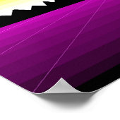 Zonsopgang Vaporwave Poster (Hoek)