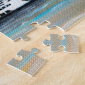 Zonsopgang Veerboot Schilderij Legpuzzel (Zijkant)