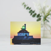 Zonsopgang vuurtoren Duluth,Minnesota Briefkaart (Staand voorkant)