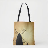 Zonsopgang Windmolens Tote Bag (Voorkant)