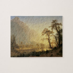 Zonsopgang, Yosemite Valley door Albert Bierstadt Legpuzzel