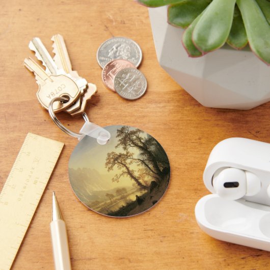 Zonsopgang, Yosemite Valley door Albert Bierstadt Sleutelhanger (Bureau)