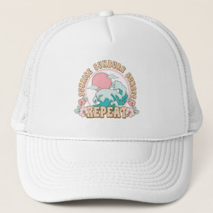 Zonsopgang Zonnebrand Zonsondergang Herhaal Zomer Trucker Pet