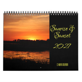 Zonsopgang & Zonsondergang 2027 Muurkalender Kalender