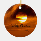 Zonsopgang, Zonsondergang Kust Keramisch Ornament (Voorkant)