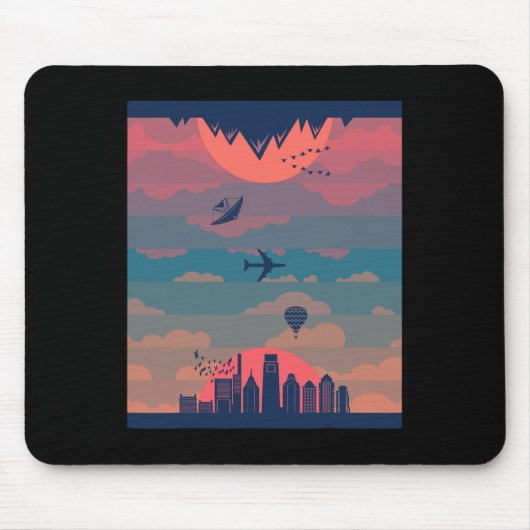 Zonsopgang Zonsondergangcyclus van dag en nacht Aa Muismat (Voorkant)