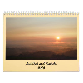 Zonsopgangen en zonsondergangen 2026 kalender