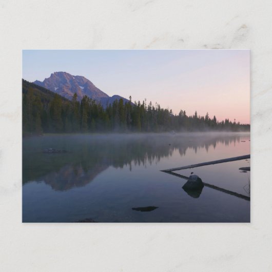 Zonsopgangreflectie bij String Lake II Briefkaart (Voorkant)