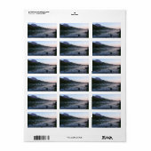 Zonsopgangreflectie bij String Lake II Etiket (Full Sheet)