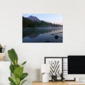 Zonsopgangreflectie bij String Lake II Poster (Thuiskantoor)