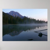Zonsopgangreflectie bij String Lake II Poster (Voorkant)