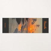 Zonsopkomst aan de kust van Texas, gepersonaliseer Yogamat (Voorkant (horizontaal))