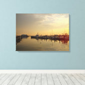 Zonsopkomst bij Atlantic Highlands NJ Canvas Afdruk (Insitu (Houten vloer))