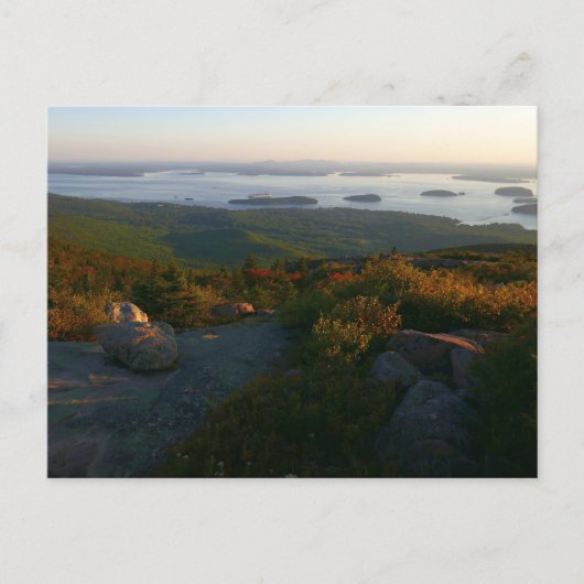 Zonsopkomst bij Cadillac Mountain II Briefkaart (Voorkant)