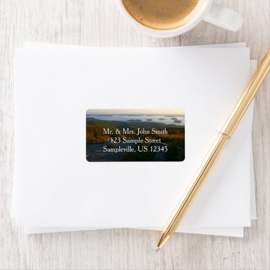 Zonsopkomst bij Cadillac Mountain II Etiket (Insitu)