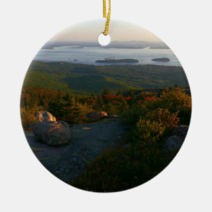 Zonsopkomst bij Cadillac Mountain II Keramisch Ornament
