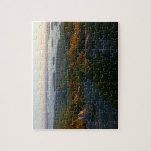 Zonsopkomst bij Cadillac Mountain II Legpuzzel (Verticaal)