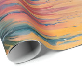 Zonsopkomst bij de vijver waterverf cadeaupapier (Rol Hoek)