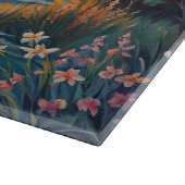 Zonsopkomst bij de vijver waterverf snijplank (Hoek)