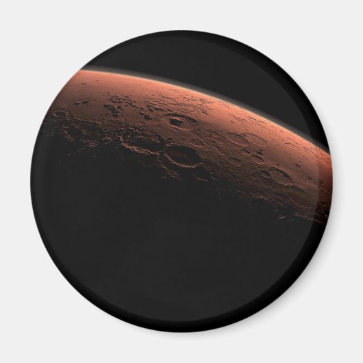 Zonsopkomst bij Gale Crater Planet Mars Magneet (Voorkant)