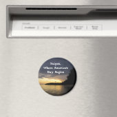 Zonsopkomst bij het strand van Pau Pau Magneet (Insitu (Vaatwasser))