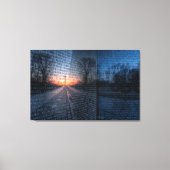 Zonsopkomst bij het Vietnam Memorial Canvas Afdruk (Voorkant)