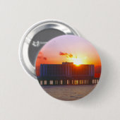 Zonsopkomst bij het vlaggenschip Hotel Buttonnen Ronde Button 5,7 Cm (Voorkant /achterkant)