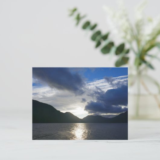 Zonsopkomst bij Lake Crescent Briefkaart (Staand voorkant)