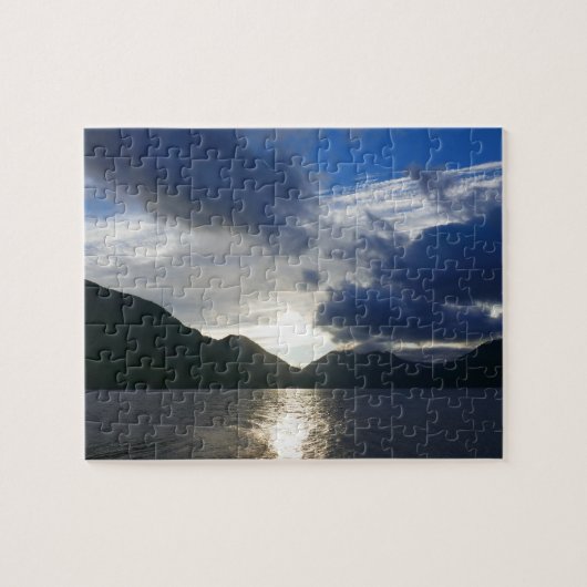 Zonsopkomst bij Lake Crescent Legpuzzel (Horizontaal)