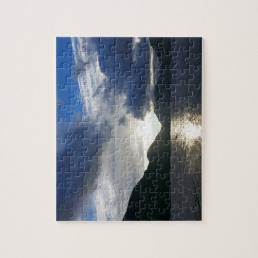 Zonsopkomst bij Lake Crescent Legpuzzel (Verticaal)