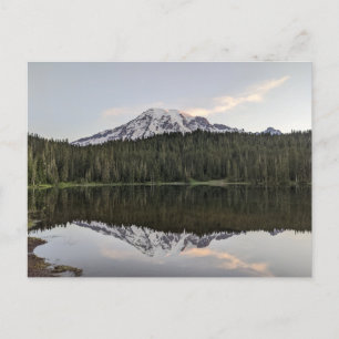 Zonsopkomst bij Mount Rainier National Park Briefkaart