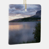 Zonsopkomst bij Swiftcurrent Lake I Keramisch Ornament (Rechts)